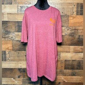 Whataburger Women's Maroon Orange Short Sleeve Tee Shirt XL Extra Large